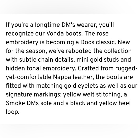 DR MARTENS BRAND NEW & GORGEOUS SIZE 5 1490 VONDA CHAIN FLORAL BOOTS - Picture 11 of 11